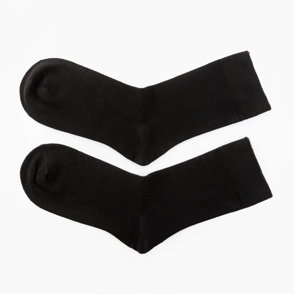 Black Collection Calf Length Bamboo Socks