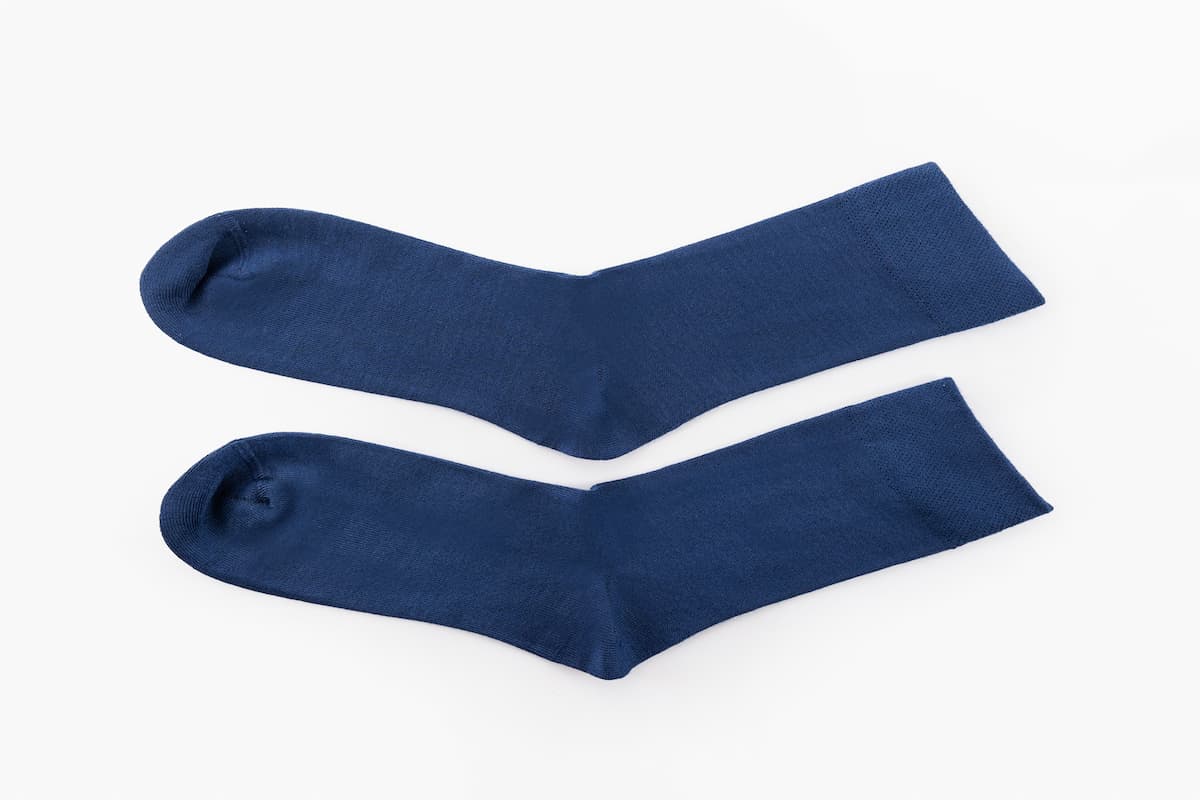 Navy Blue Calf Length Bamboo Socks