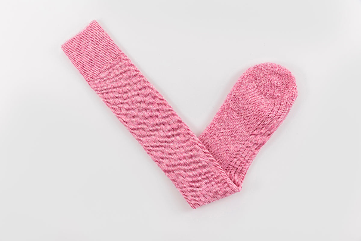 Pink Wool Knee Highs