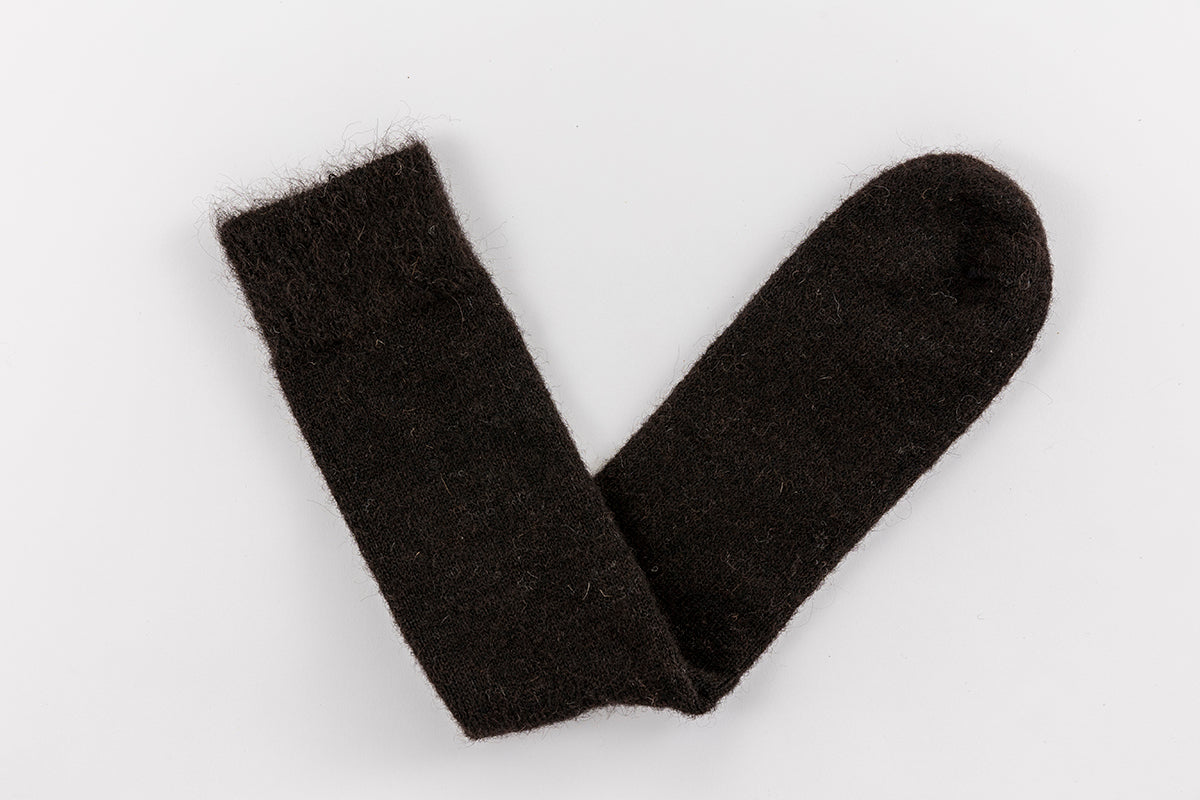 Ultra Soft Charcoal Alpaca Socks