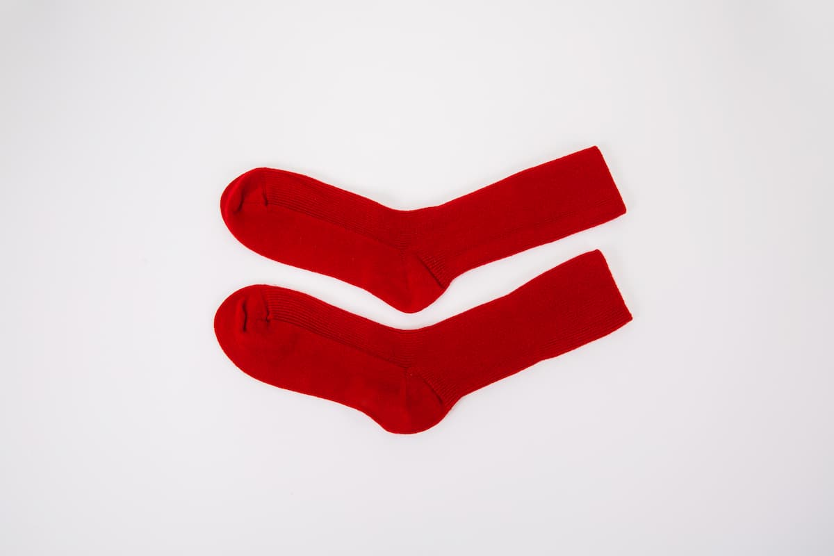 Classic Red Cashmere Bed Socks