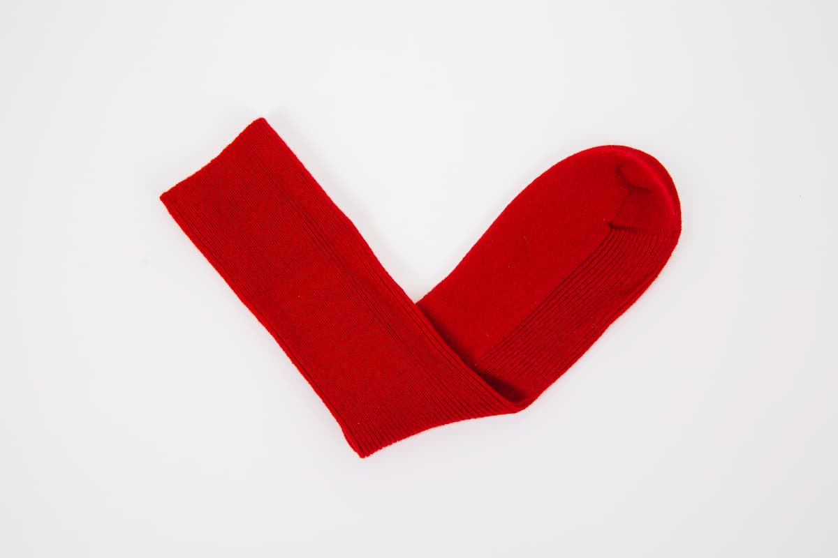 Classic Red Cashmere Bed Socks