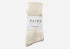 natural undyed cream white alpaca wool socks in brand packaging