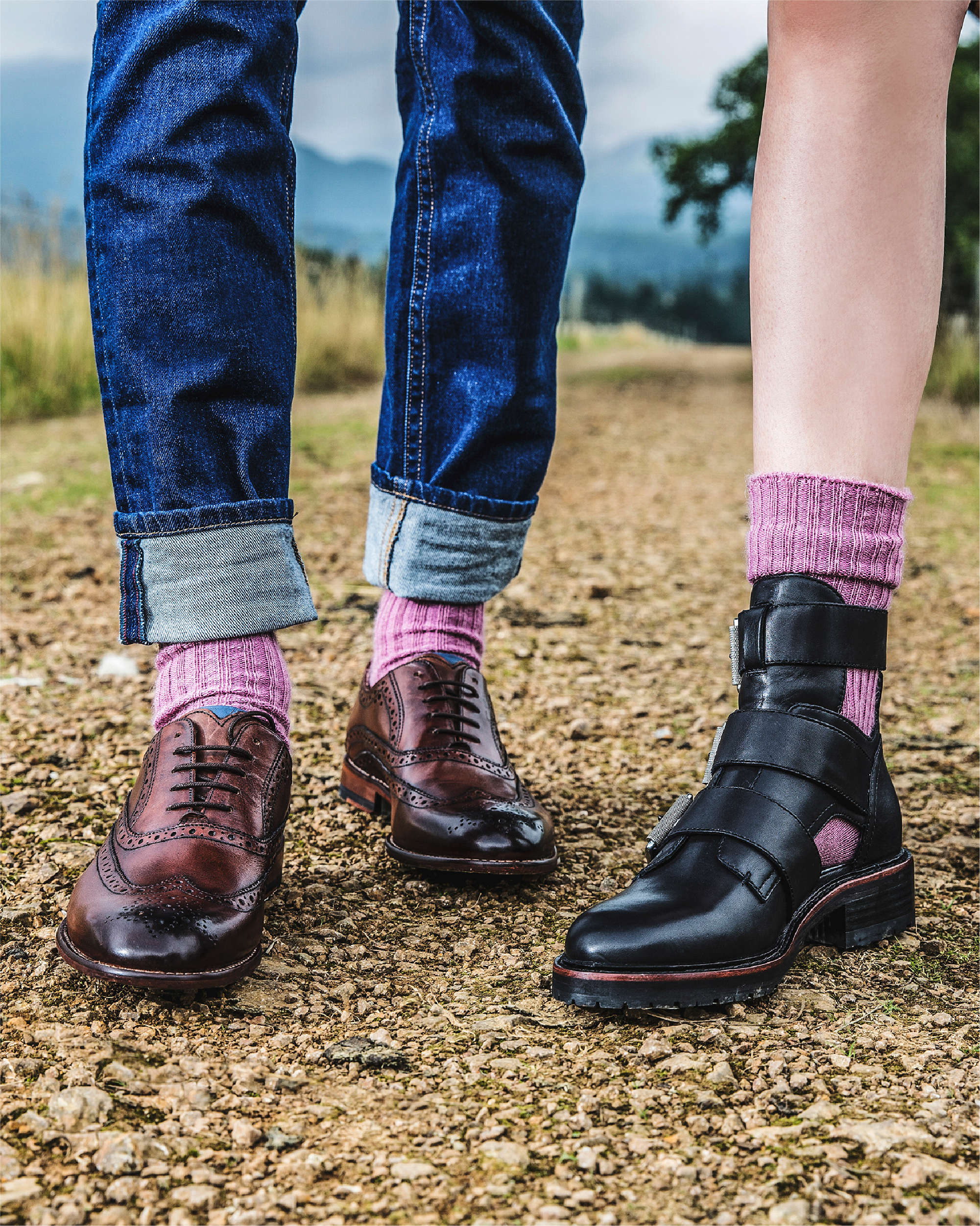 dress sock and city sock mohair