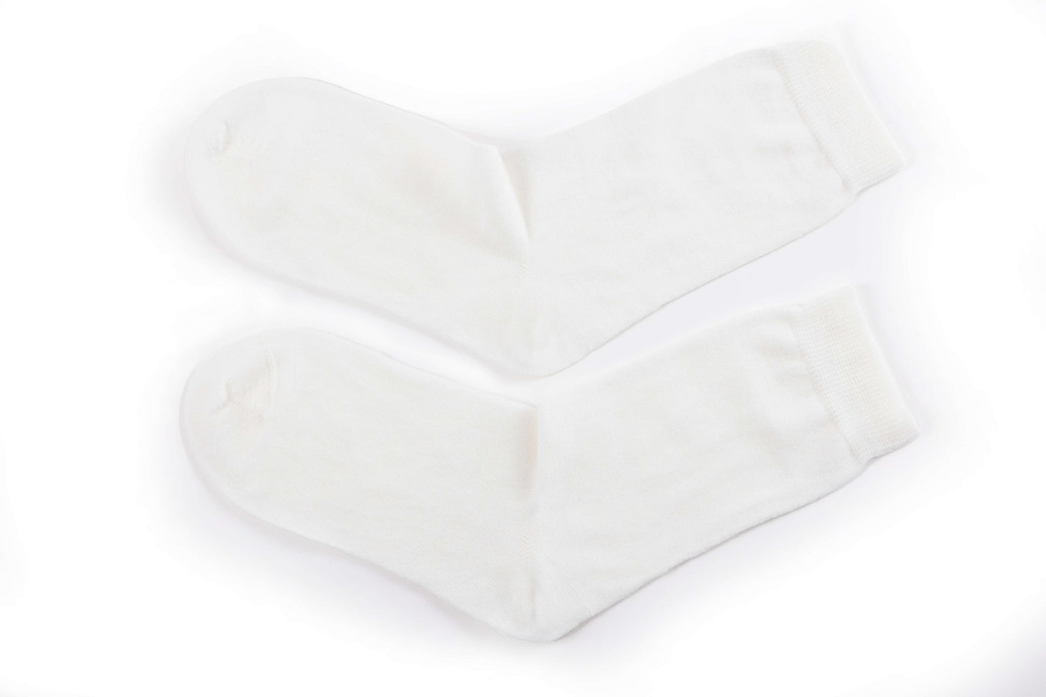 White Merino Socks
