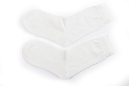 White Merino Socks