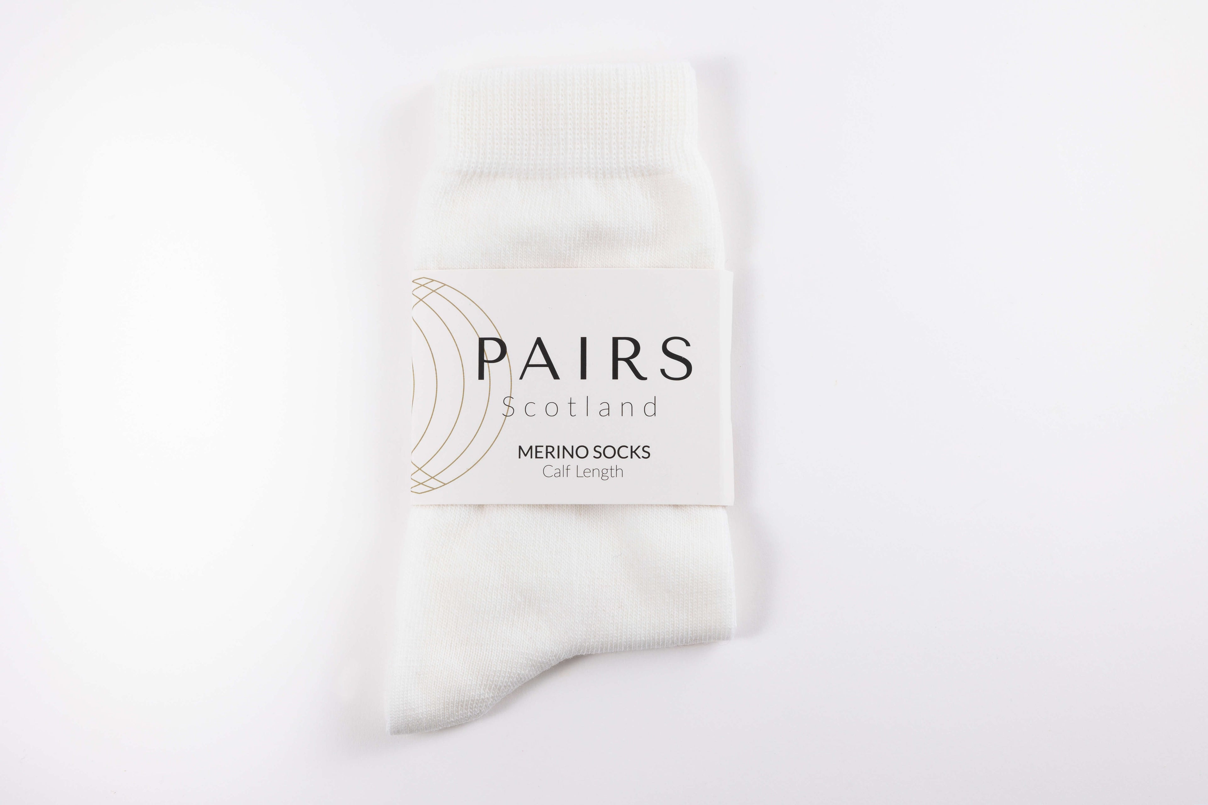 White Merino Socks