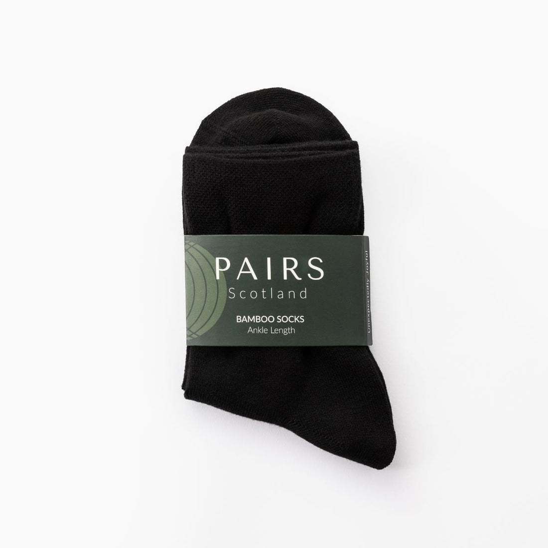 Black Ankle Length Bamboo Socks