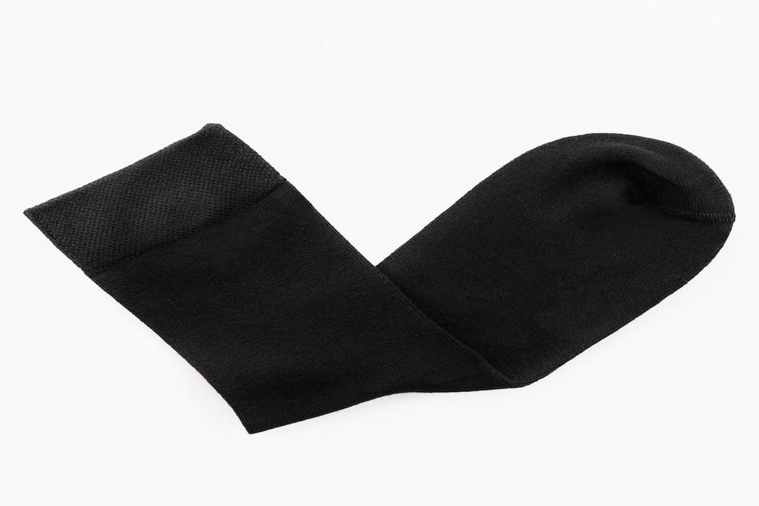 Black Calf Length Bamboo Socks