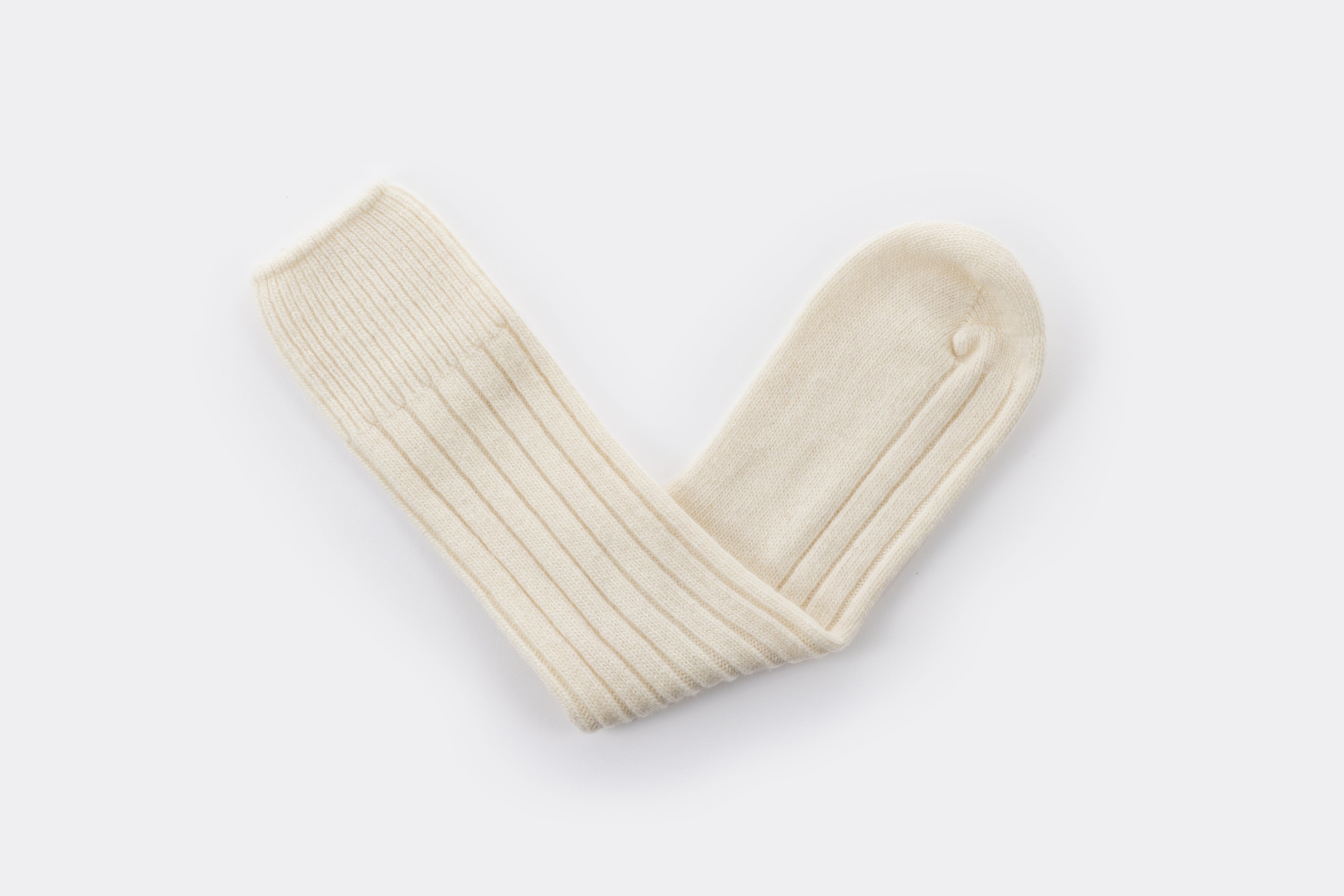Blue and Cream Lambswool Bed Sock Collection