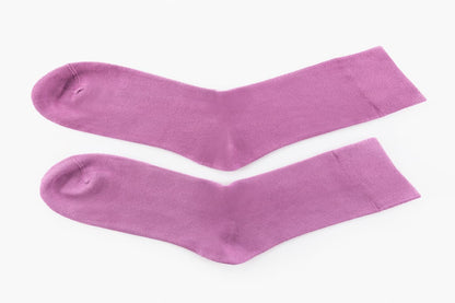 Dusky Pink Calf Length Bamboo Socks