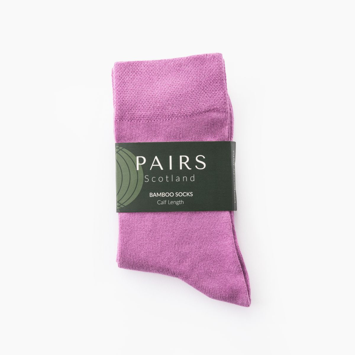 Dusky Pink Calf Length Bamboo Socks