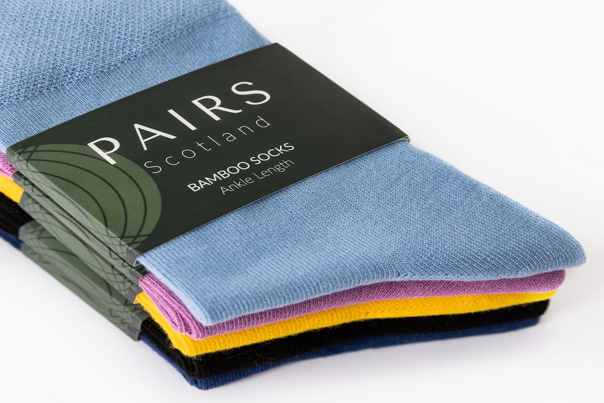 Sky Blue Ankle Length Bamboo Socks