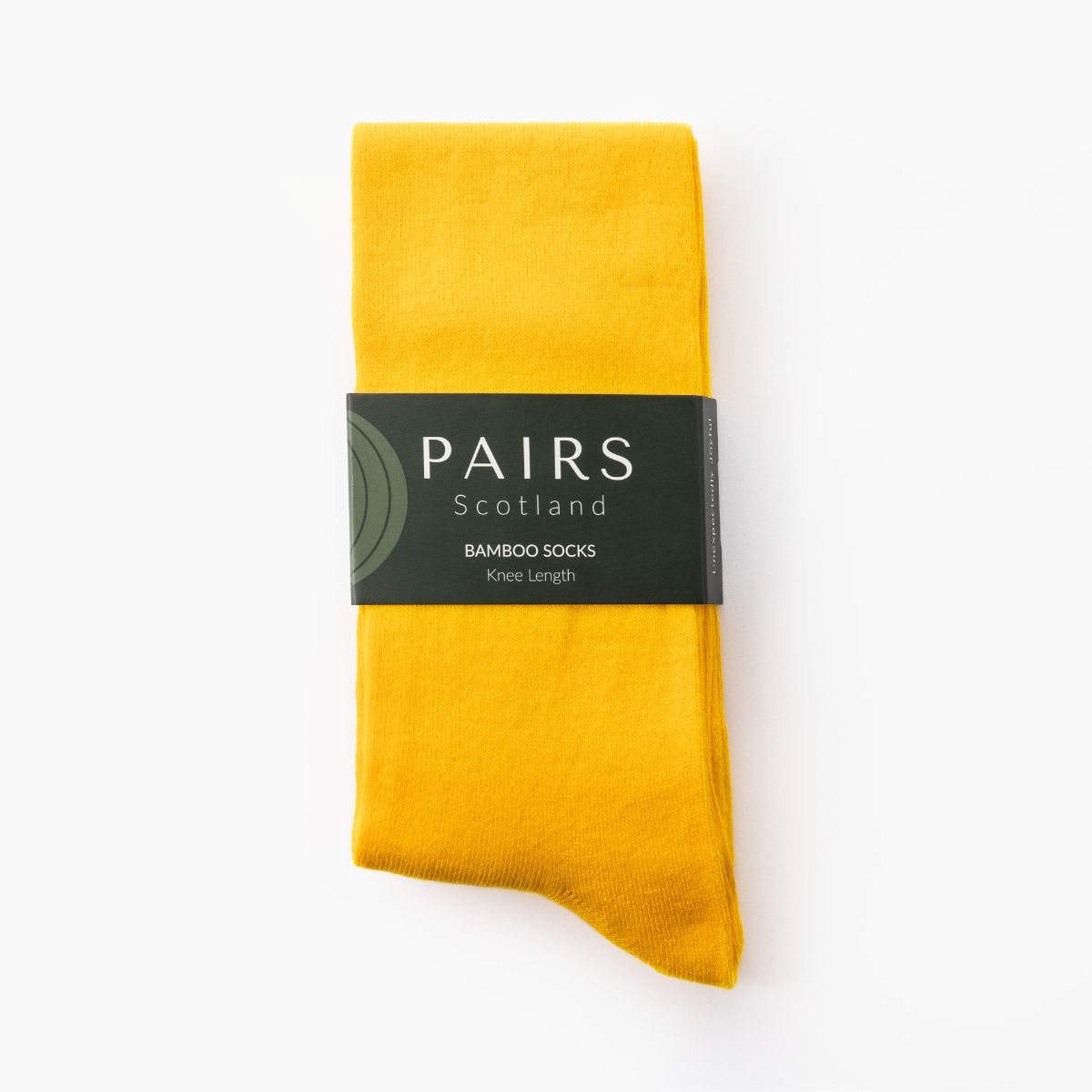 Mustard Yellow Knee Length Bamboo Socks