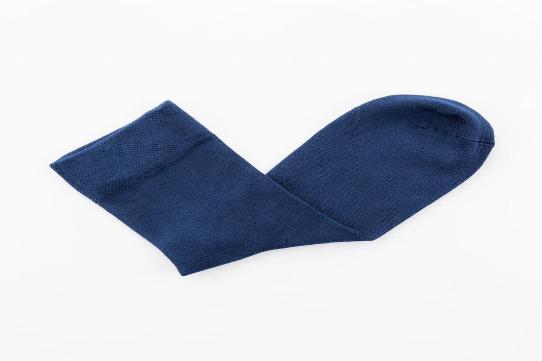 Navy Blue Ankle Length Bamboo Sock