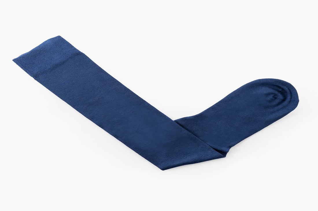 Navy Blue Knee Length Bamboo