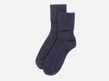 Navy Blue Cashmere Bed Socks