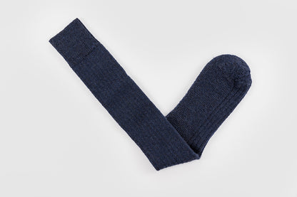 Navy Wool Knee Highs