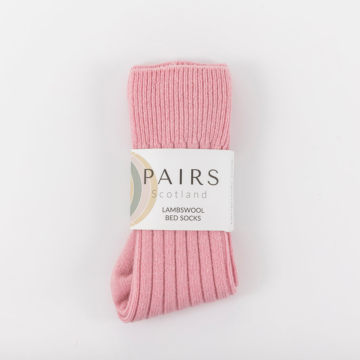 Pink Lambswool Bed Socks
