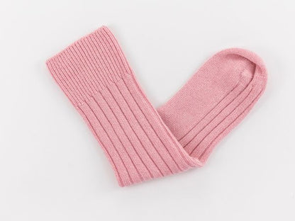 Lambswool Bed Sock Gift Box - Pink, Blue and Cream