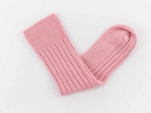 Lambswool Bed Sock Gift Box - Pink and Blue