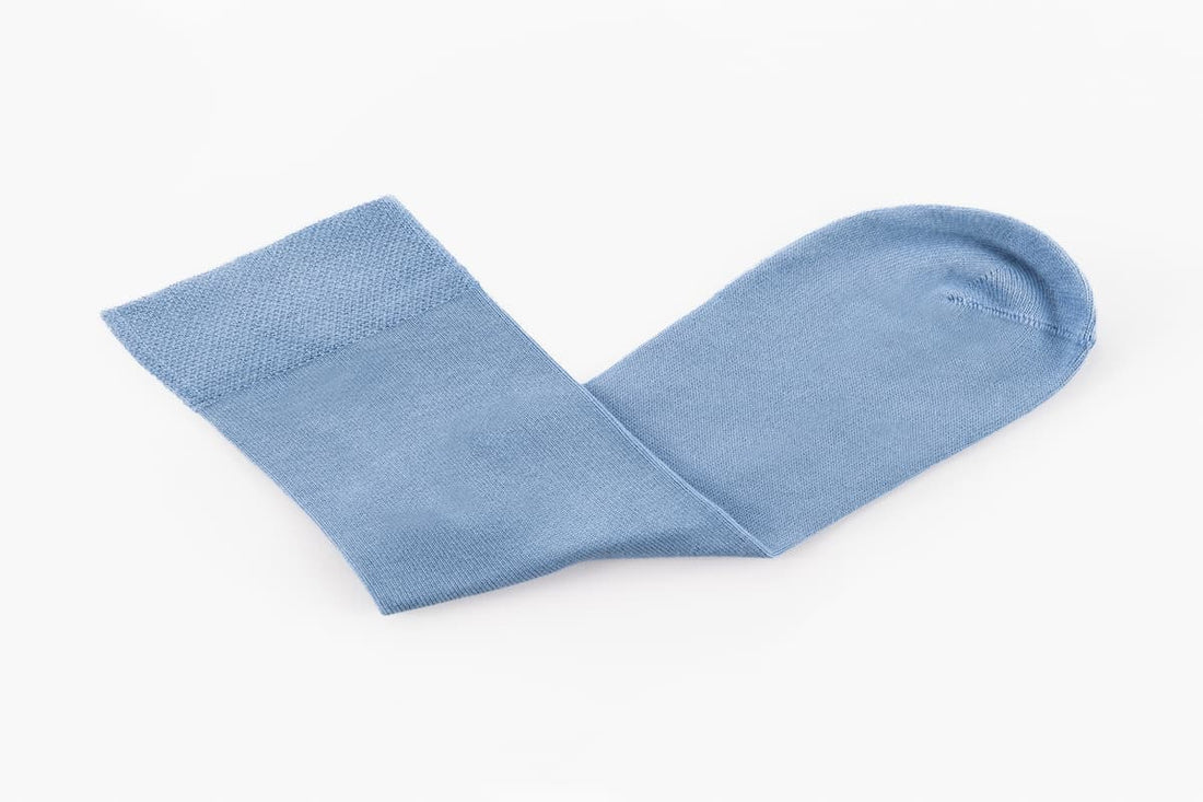 Sky Blue Ankle Length Bamboo Socks