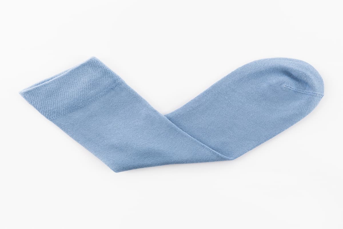 Sky Blue Calf Length Bamboo Socks