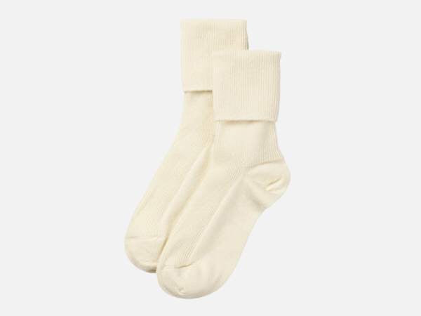 Cream Cashmere Bed Socks