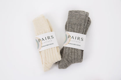 The Natural Alpaca Bed Sock Collection
