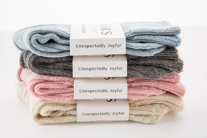 Grey Alpaca Bed Socks  - Made in Britain
