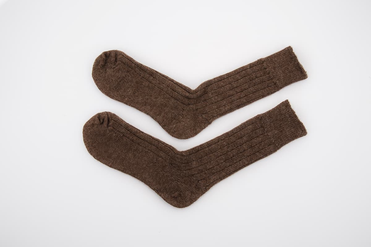 Brown Alpaca Bed Socks