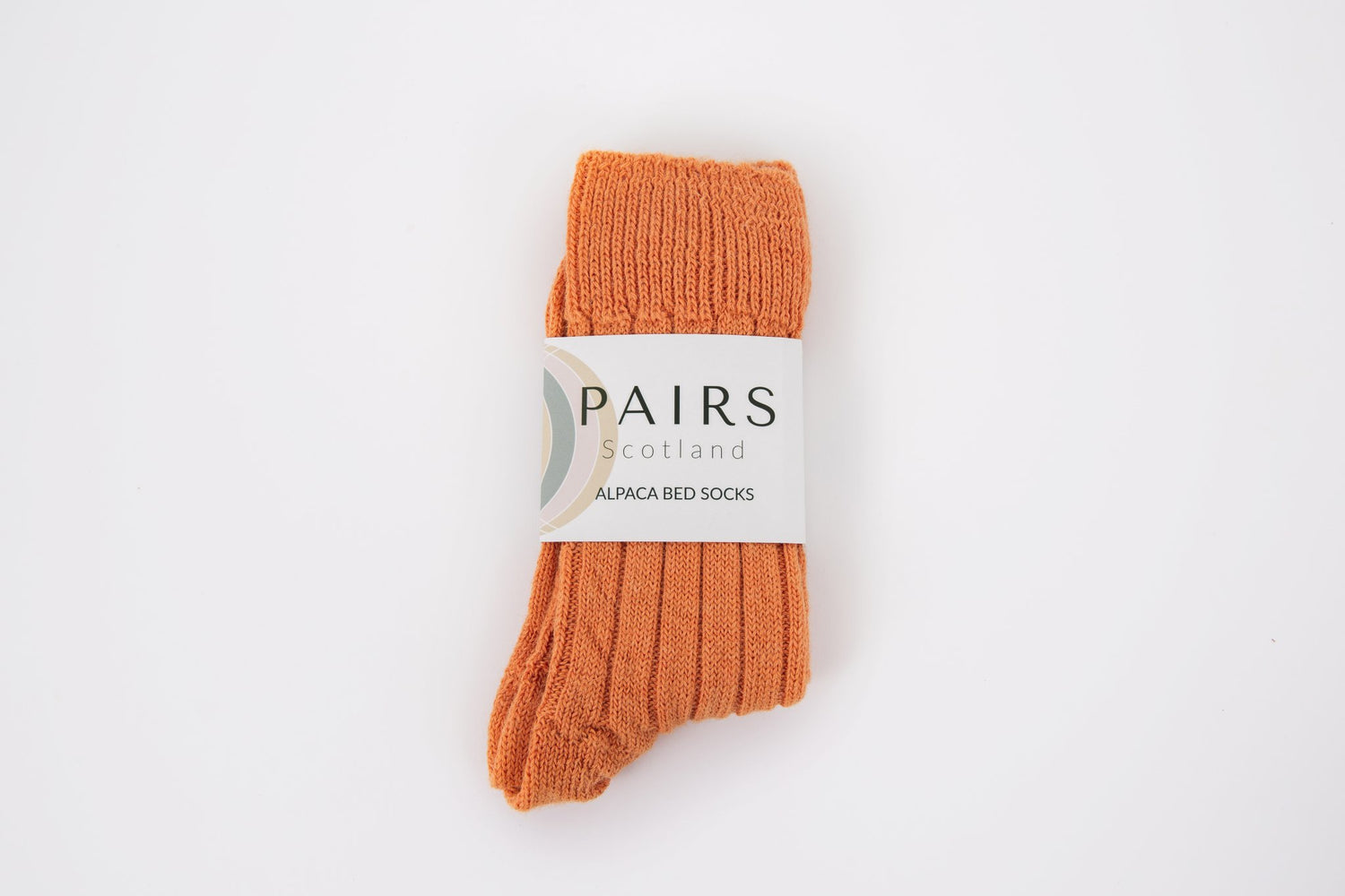 Orange Alpaca Bed Socks