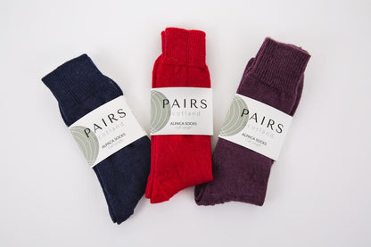 Red Alpaca Everyday Socks