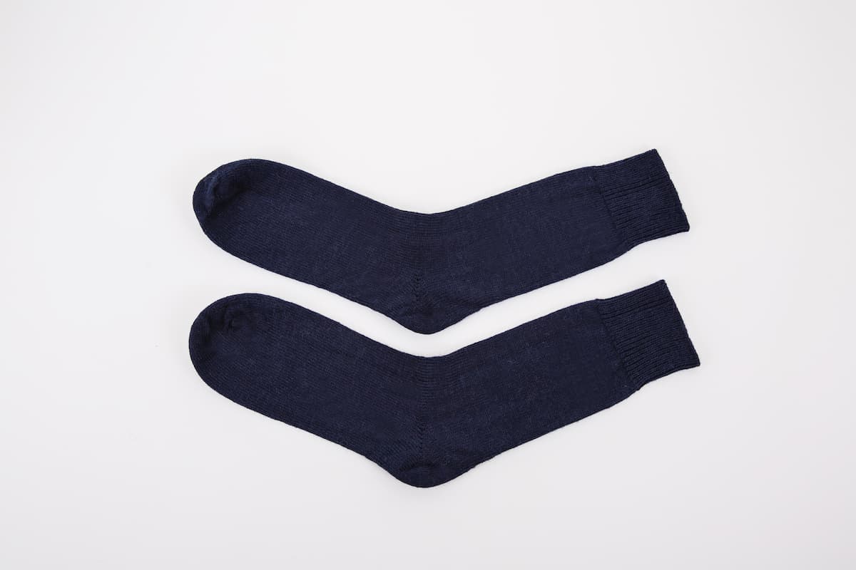 Navy Blue Alpaca Everyday Socks