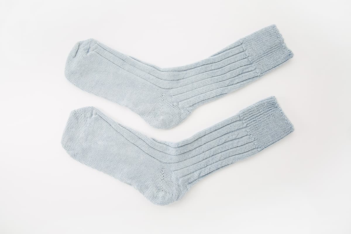 Blue Alpaca Bed Socks