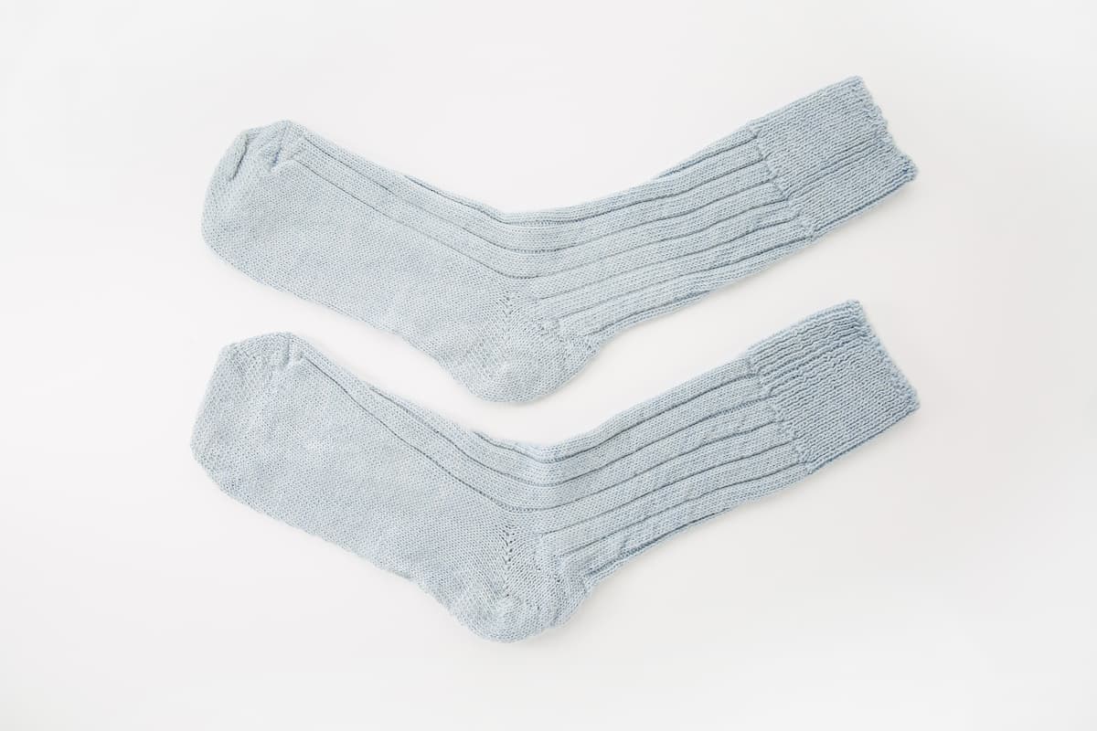 Blue Alpaca Bed Socks - Made in Britain