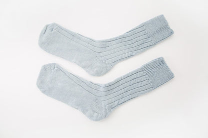 Blue Alpaca Bed Socks - Made in Britain