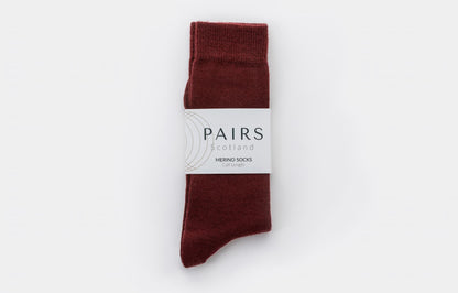 Burgundy Merino Socks