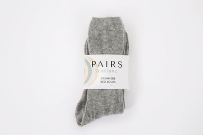 Stone Grey Cashmere Bed Socks