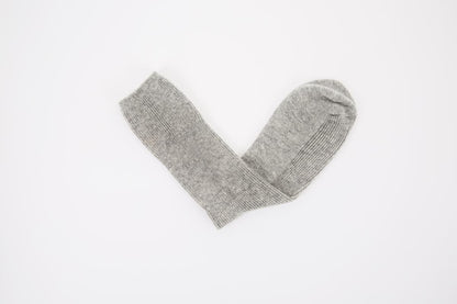 Stone Grey Cashmere Bed Socks