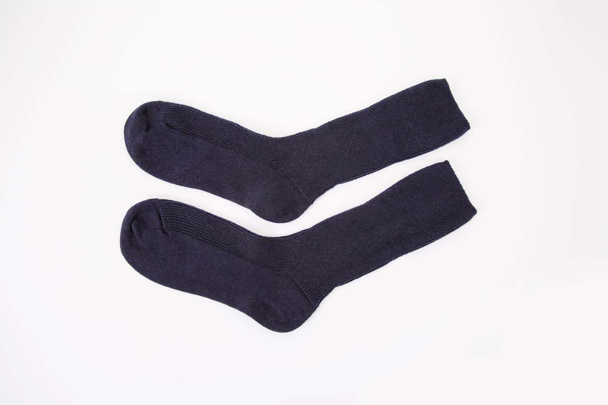 Navy Blue Cashmere Bed Socks