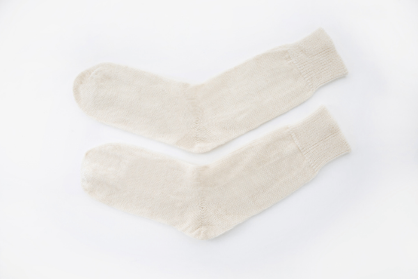 Pink Mohair + White Alpaca Socks