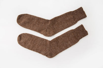 Brown Undyed Alpaca Socks