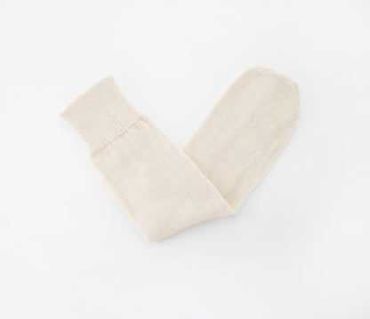 Cream White Alpaca Undyed Socks