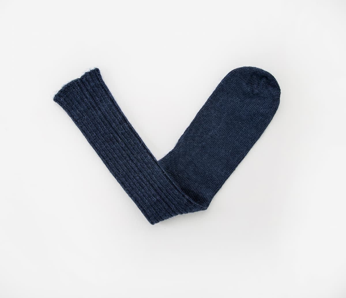 Navy Blue Mohair Socks