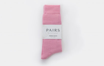 Pink Merino Socks