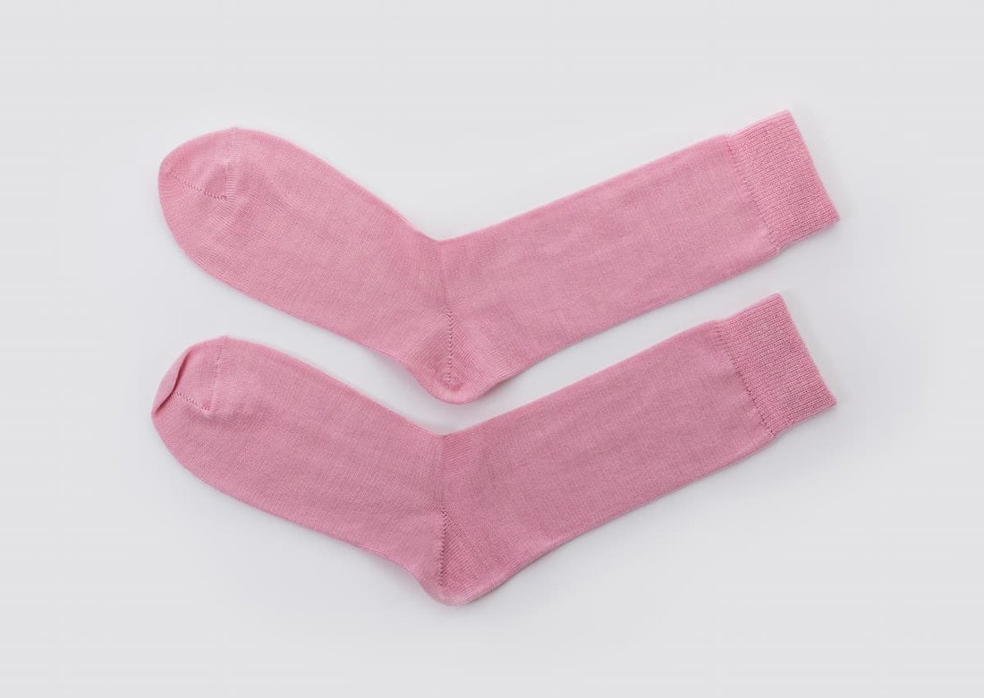 Pink Merino Socks