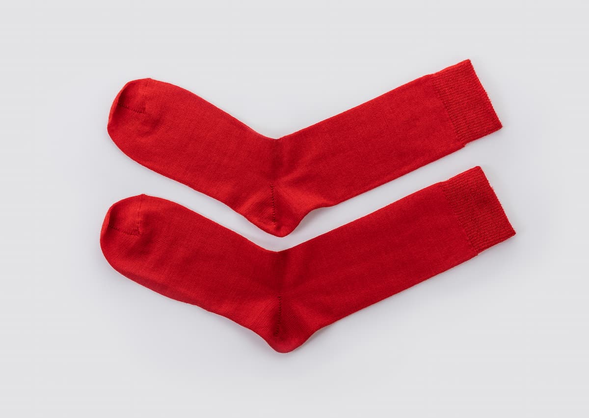 Red Merino Socks